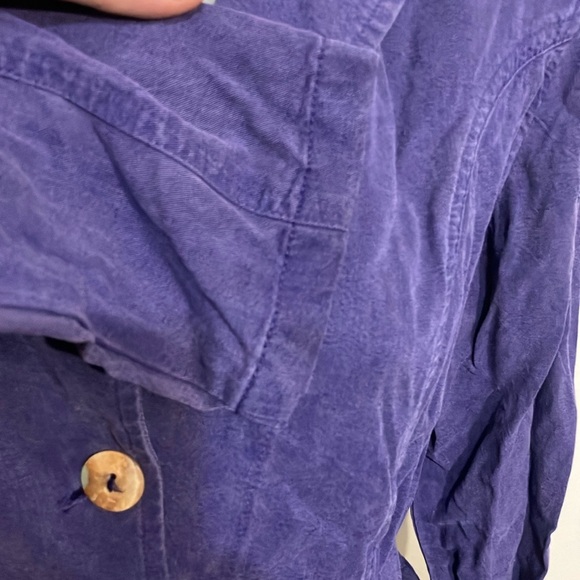 Tianello garment dyed rayon blazer jacket M Women's made in USA - Picture 4 of 9